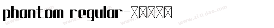 phantom regular字体转换